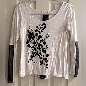 Stylish White and Black Women's Top